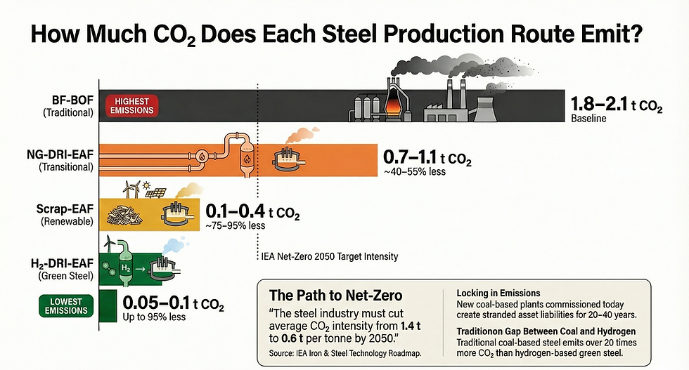 IEA — Hydrogen-Based Steel Slashes Emissions by 95%
