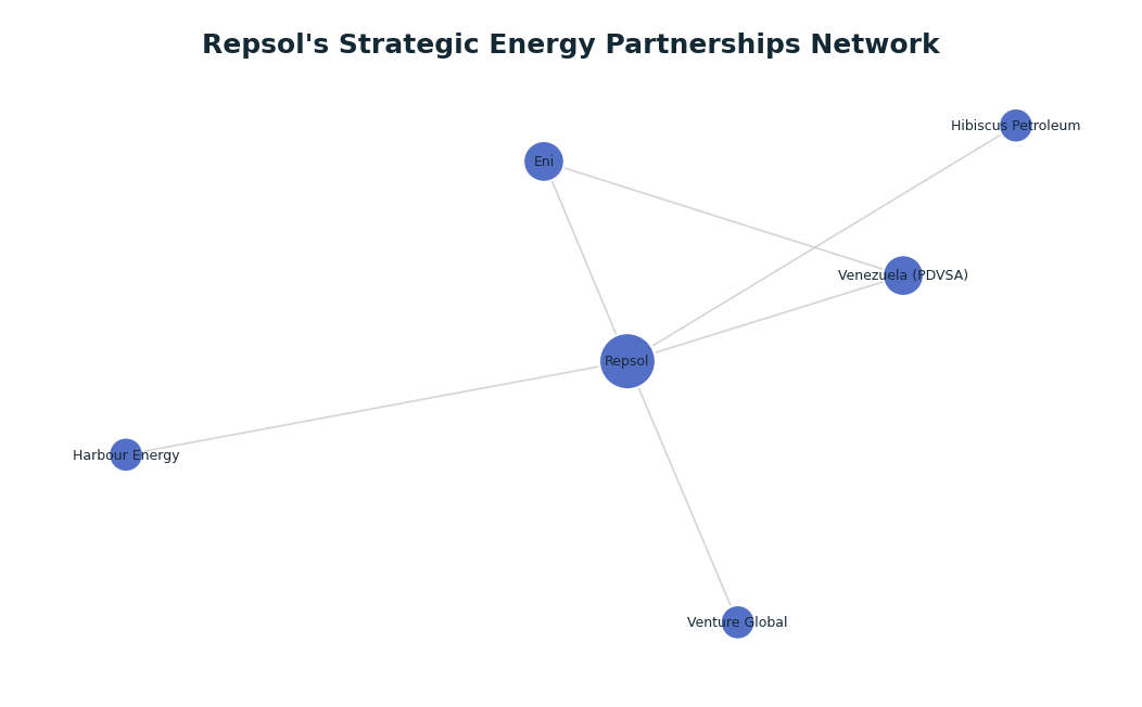 Network graph: Repsol's Strategic Energy Partnerships Network
