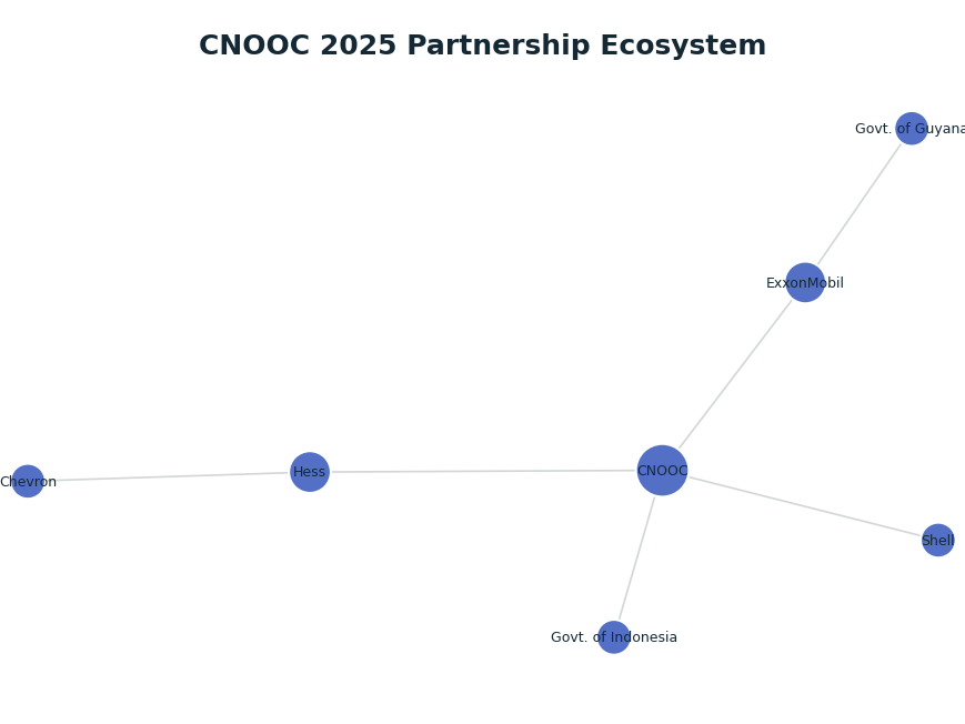 Network graph: CNOOC 2025 Partnership Ecosystem